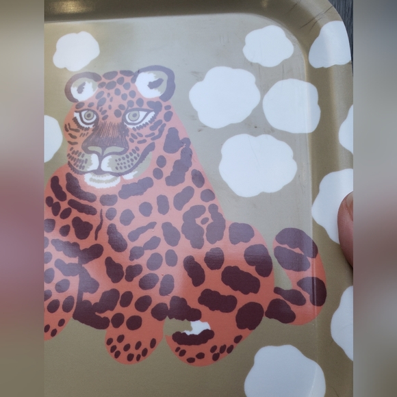 Marimekko Tray Twin Leopards Kaksoset Jungle Cats 1970s Retro Style Maija Isola - Picture 5 of 10
